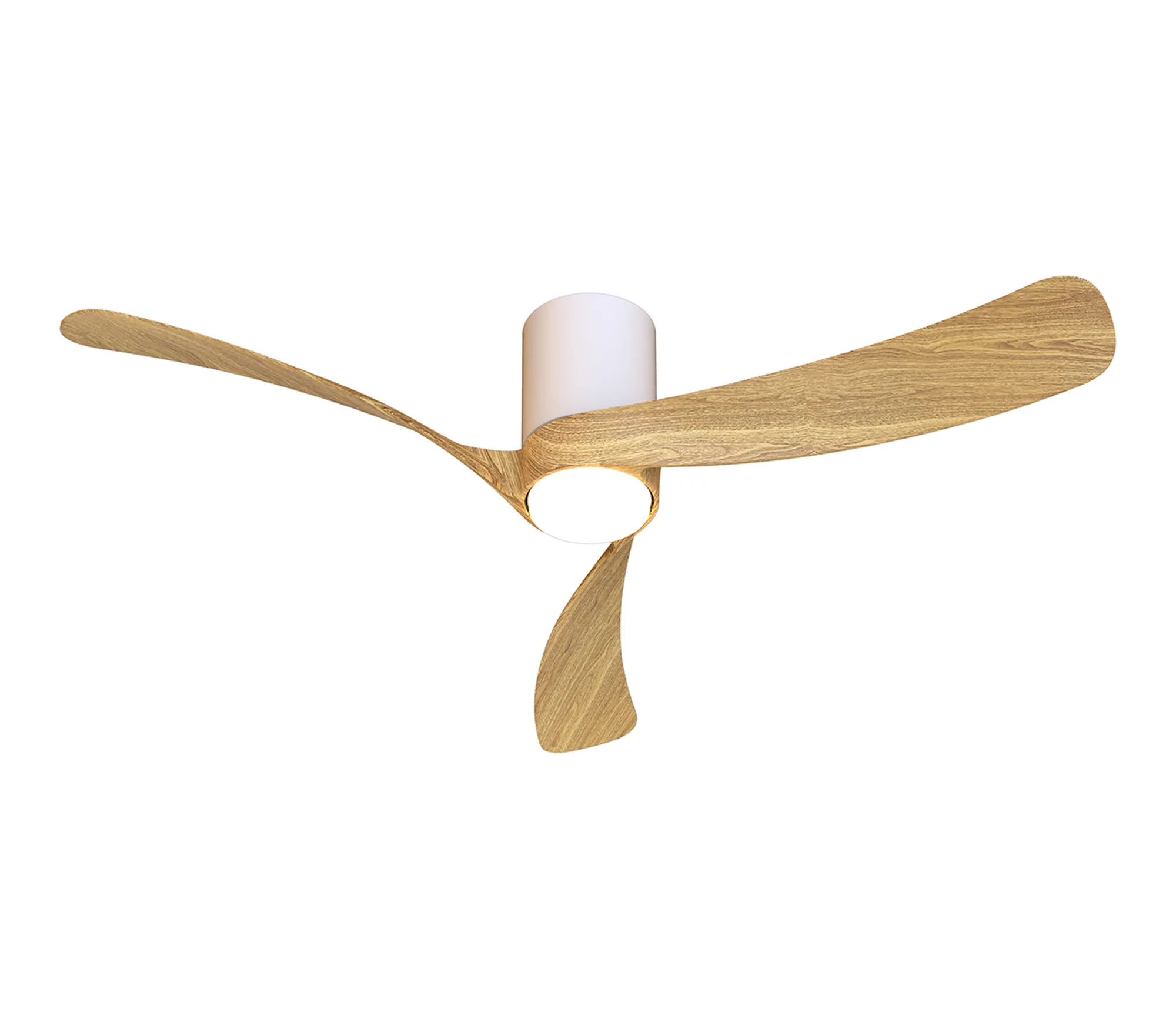M9558  Nemo II M 1.2m 19W LED Dimmable Ceiling Light With Built-In 32W DC Fan, 3000-5000K Remote Control, 3800lm, Wood/White, 5yrs Warranty